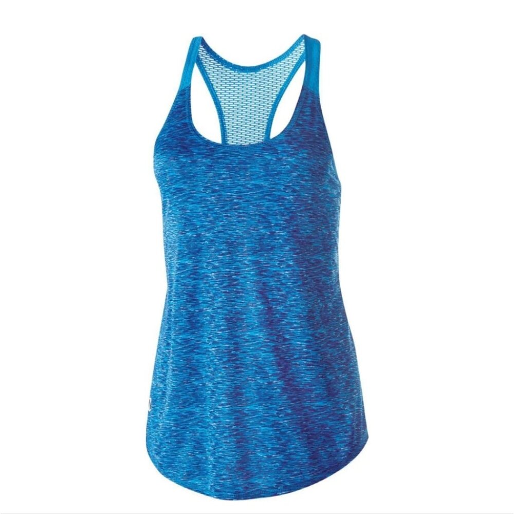 Women's Holloway Space Dye Blue Tank Top Size Small